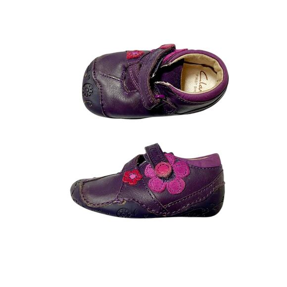 Clark’s Dizi Dots First Walker Baby Shoes Size 3 - Picture 1 of 7